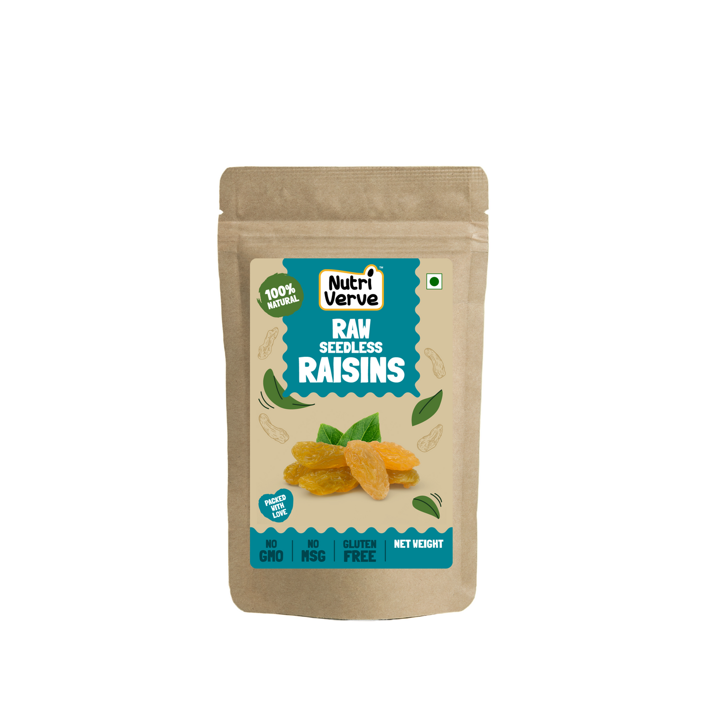 Nutri Verve Raw Seedless Raisins